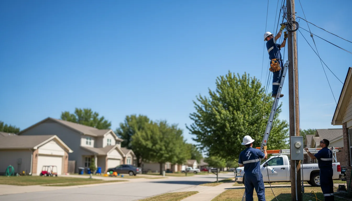 Residential electrician providing installation services in Bunkie, LA